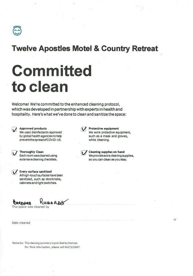 Twelve Apostles Motel & Country Retreat Princetown Exterior foto